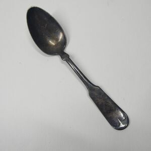 Geo E Childs American Coin Silver Spoon 6" Vintage 1800s Teaspoon